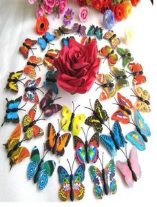 4 cm huizendecoratie kunstmatige 3D Butterfly koelkast magneet sticker koelkast magneten KD8076332