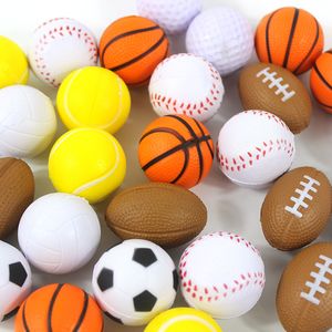 4CM Decompressiespeelgoed voor kinderen PU-schuim Sportballen Minibalspeelgoed voor kinderen Voetbal Basketbal Rugby Honkbal Volleybal Golf Tennis Antistressspeelgoed voor kinderen