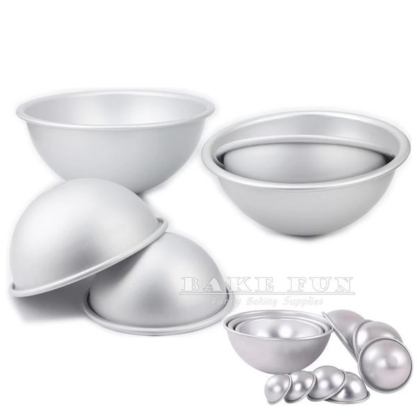 4 cm 225 cm 4 5 6 7 8 pouces peu profond demi-boule forme aluminium hémisphérique gâteau moule aux oeufs tartes moules fromage pain ustensiles de cuisson Gadget 240117