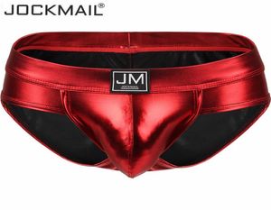 4Colors Jockmail Sexy Men Underwear Slips Hombre Thong Men Briefs Bikini Tanga Sous-vêtements gay Pouche de pénis Big Sheet Jockstrap Pu L8712400