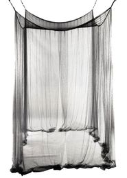 4Corner bed Netting luifel muggennet voor bed van queenking -formaat bed 190210240cm Zwart bedgordijn Room Decoratie4089210