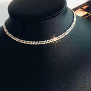 Collier solide 4CT brillant fine coutume vs diamant tennis chaîne chauffe réelle colliers en or pour femmes hip hop hommes