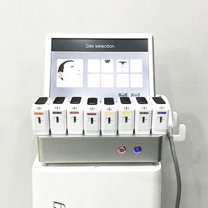 4D 3D HIFU Body Slimming Rimpel Verwijderingsmachine 8 Cartridges Face Skin Turninging Gezichtshifting 12 Lijnen Hoge Intensiteit Gerichte Ultrasound Apparatuur