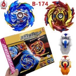 4D Beyblades B-174 Limited Break DX Set Spinning Top Toys for Children (2 Gyro + 2 Launcher) Q240430