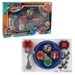 4D Beyblades B-X Toupie Burst Beyblade Spinning Top Arena Set Metal Fusion Spinning Top con Lanzador Spining YH1573