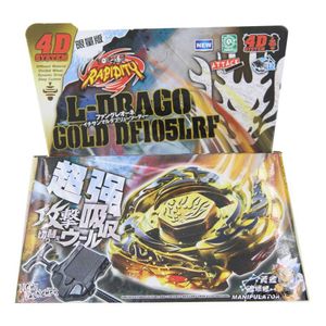 4D Beyblades B-X Toupie Burst Beyblade Spinning Top Metal Fusion L-Drago Designer Détruiser DF105LRF Gold Armored - Démarrage avec Emitte Q240430