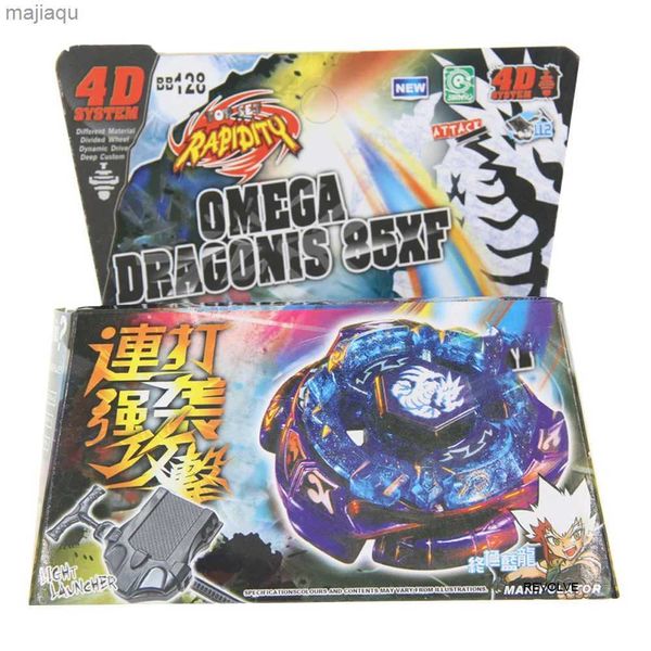 4D Beyblades B-X Toupie Burst Beyblade Spinning Top Metal Fusion Masters BB128 Omega Dragonis 85xf 4D System - Démarrage avec lancerserl2404