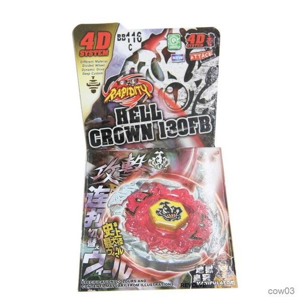 4D Beyblades B-X TOUPIE BURST BEYBLADE SPINNING TOP Metal Fusion Toupie BB116C HELL CROWN 130FB 4D Sistema Battle Top Starter DropShipping R230714