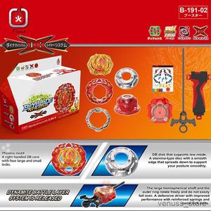 4D Beyblades Battle Set Prominence Phoenix Booster Spinning met Custom Launcher Kinderen Speelgoed voor Jongens Gift R230703