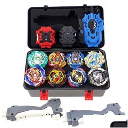 4D Beyblades Beyblade Burst Bey Blade Toy Metal Funsion Bayblade Set opbergdoos met handgreep Launcher Plastic speelgoed B145 B149 B150 20 DHLPC