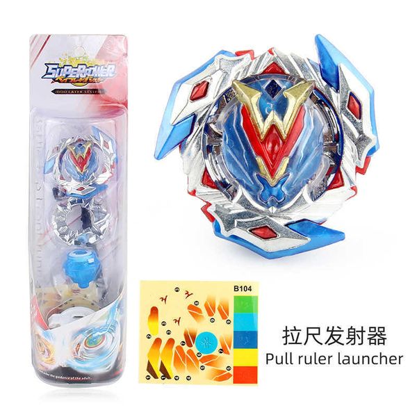 4D Beyblades BURST BEYBLADE Turbo Gyroscope jouets vente Super Z série B104 B105 B106 Boom Spin Gyro B192 avec petit lanceur de règle de traction