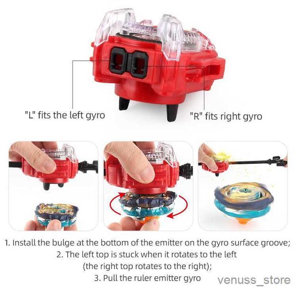 4D Beyblades Burst Surge Metal Fusion Toy Gyro Launchers Metal Tops Burst Spinning Blades Juguetes R230703