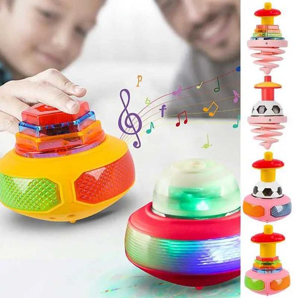 4d Beyblades Flash Light Rotation Top Gyroscope jouet enfants Portable Desktop Flat Emballage Accessoires Q240430