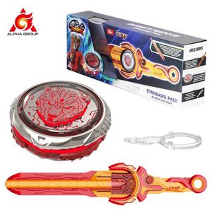 4d Beyblades Infinite Nado 6 Package standard - Flame Bear Metal Rotating Top Glow Gyroscope and Monster Icon lanceur Animation Childrens Toy Q240522