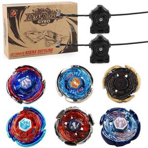 4d Beyblades Metal Fusion Blayblade Launcher Set Galaxy Pegasis Drago Master Angry Spin Battle Top Game Game H240517