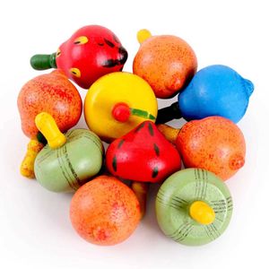 4d beyblades mini fruit tourning top top wood forme couleur cognition fun jeu montessori classique jouet enfants cadeau h240517