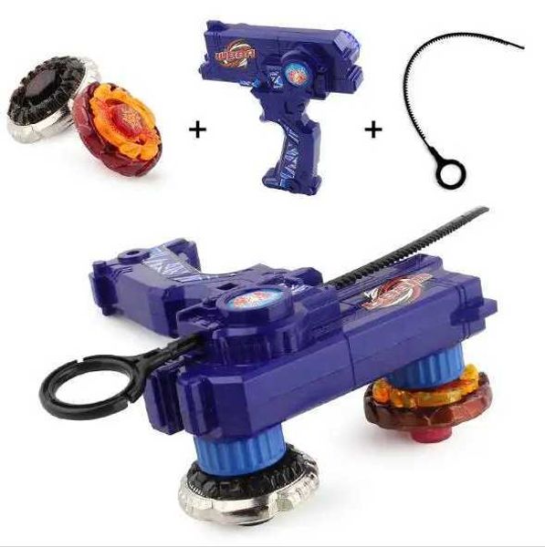 4D Beyblades Spinning Top Duotron Master Launcher convient aux hauts de rotation bimétallique disponibles en 3 couleurs Q240522