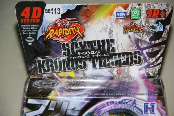 4d beyblades tournantes Top Scythe Kronos Fight 4d Box BB-113 Metal Fury Laury Launchs