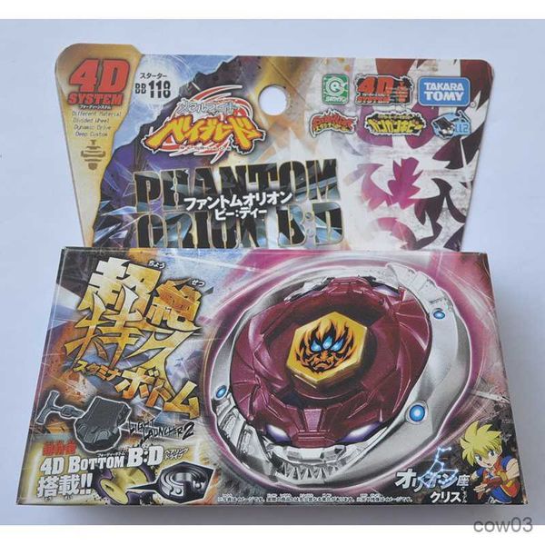 4D Beyblades Takara Tomy Beyblade Metal Battle Fusion Top BB118 PHANTOM ORION B D 4D CON Light Launcher R230714