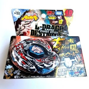 4D Beyblades Tomy Beyblade Metal Battle Fusion Top BB108 L-DRAGO DESTROY F S 4D SISTEM CON lanzador de luz 231218