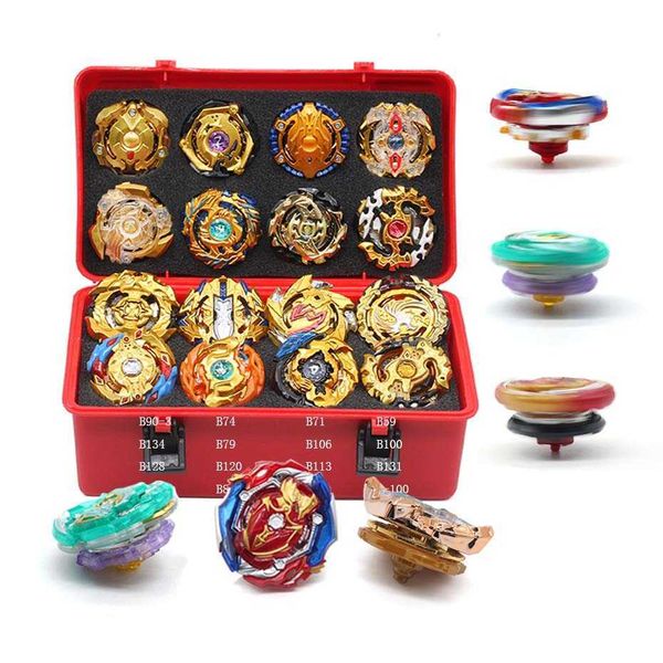 4D Beyblades Top Beyblade Burst Arena Bey Blade Toy Metal Funsion Bayblade Set Boîte de rangement avec poignée lanceur boîte en plastique jouets bleyblade