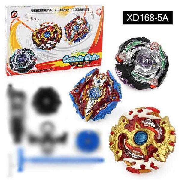 TOUPIE Beyblade BURST 4D, ensemble de toupies BEYBLADE XD168-5A XD168-5B avec nouveau lanceur de poignée d'épée Saint, jouets d'arène de Combat