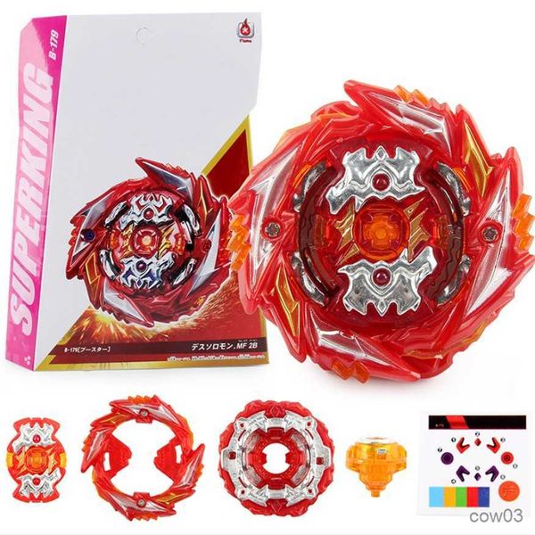 4D Beyblades TOUPIE BURST BEYBLADE SPINNING TOP Flame B-179 Death Solomon Giroscopio de metal completo Lanzador de cable de tracción bidireccional R230715