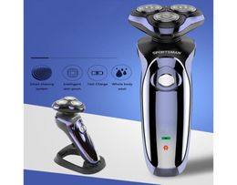 Affichage numérique 4D Multifonction électrique rasoir humide Dry Electric Razor pour hommes USB Tool à rasage de barbe imperméable USB 2326817