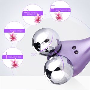 4D Face Roller Massager Y-vorm Roterende Micro-Huidige Vibrerende Afslanken Machine Body Skin Lifting Tighting Beauty Massage Tools