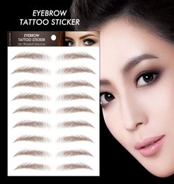 4D Haarachtige Wenkbrauwen Stickers Make-up Waterproof Wenkbrauw Tattoo Sticker Langdurige Natuurlijke Fake Eye Brow Stickers Cosmetica 17116023461