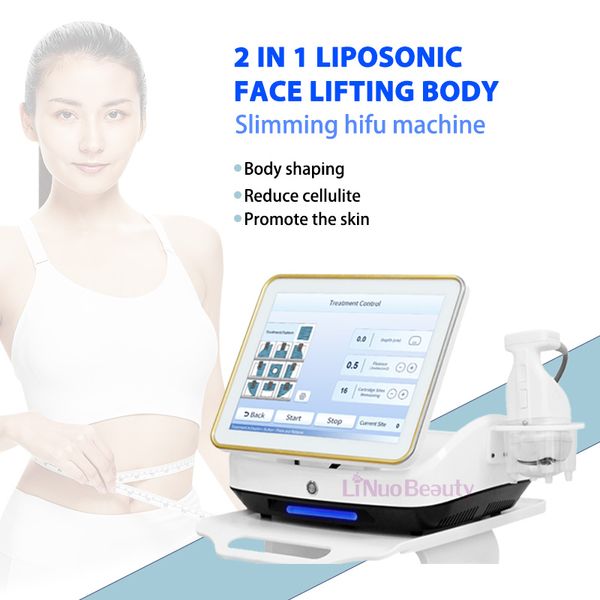 Máquina HIFU 4D, dispositivo ultrasónico, Estiramiento facial, eliminación antiarrugas, cuerpo liposónico, adelgazamiento, Abdomen, tecnología de ultrasonido SMAS