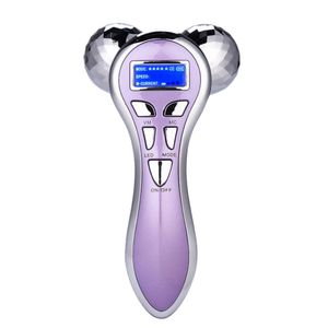 4D Microcurrent EMS Facial Massager Roller, Elektrische oplaadbare Face Lift Schoonheid Roller Body Massage voor Anti Aging Rimpels