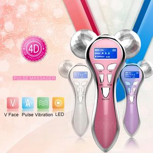 4D Microstroom Gezicht Massager Roller Elektrische Lift Armen Benen voor Anti Aging Rimpels V Vorm Massage 240118