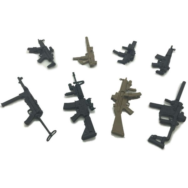 Pistolet de soldat 4D modèle 1:6, présentoir de rôles, mitraillette MP5, assemblage de pistolet à carabine, jouet ornements