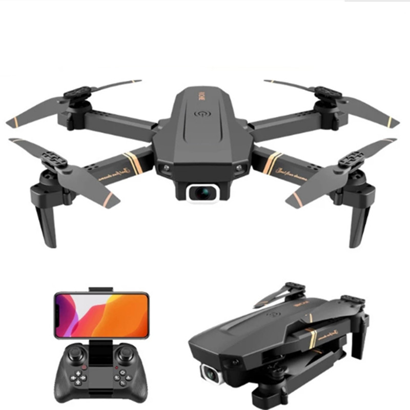 Drone 4DV4 avec caméra pour adultes, quadrirotor RC vidéo en direct HD FPV 1080P, hélicoptère pliable pour débutants, jouets pour enfants