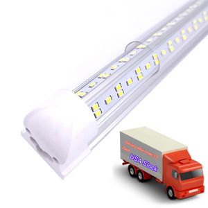 25pcs 4 pies 5 pies 6 pies 8 pies luces de tubo LED V TUBES T8 TUBES 4 5 6 8 FT Iluminación de congelador de puerta más fresca 36W 72W 100W 144W