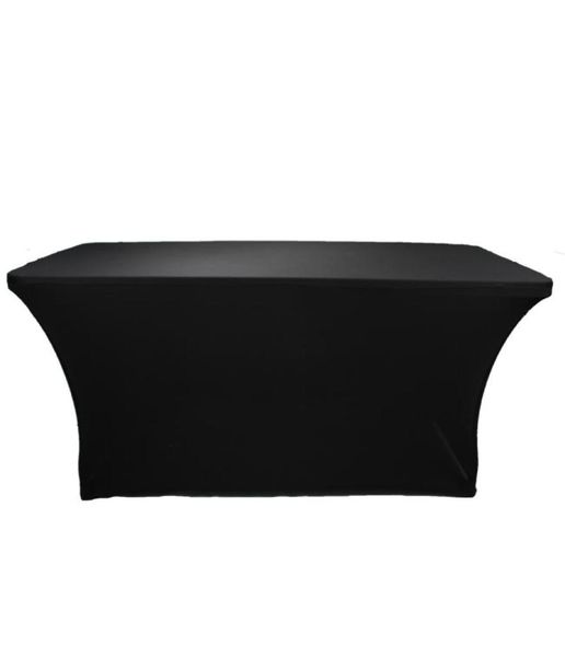 4 pies 6 pies 8 pies Negro Blanco Lycra Table de banquete de tela Salón SPA Muelles de fábrica Tratamiento de masaje Spandex Cubierta de mesa Y2008465469