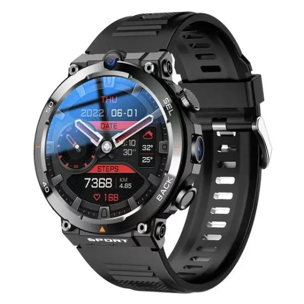 Montre connectée H10 pour hommes, 4G 5G LTE Net, 16G, GPS, NFC, Wifi, téléchargement d'application, double caméra, appels vidéo, Google Play, carte SIM