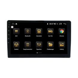 Auto Video DVD-speler 4G + 64G 10.1 inch Universele Android GPS Bluetooth 1 DIN Auto Entertainment System IPS-schermondersteuning CarPlay OBD2