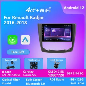 10 Inch Android CARPLAY Auto Dvd-videospeler voor Renault KADJAR 2016-2018 Capatief scherm GPS-NAVIGATIE