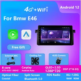 Android Car Player Video Stereo Radio voor BMW E46 2000-2006 GPS Navigatie 128G ROM Bluetooth WiFi Mirror Link