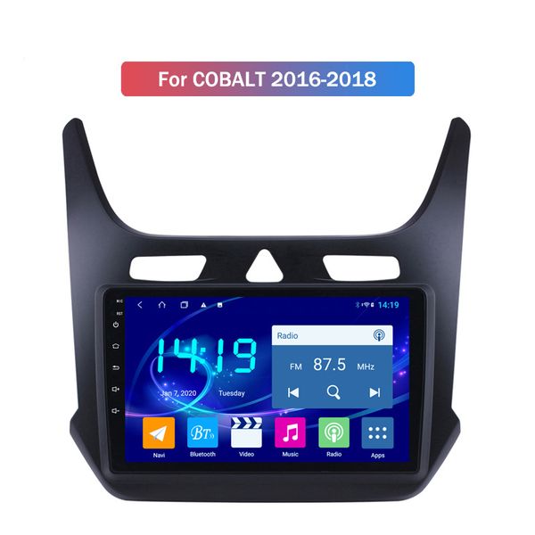 Écran vidéo de lecteur DVD de voiture pour Chevrolet COBALT 2016-2018 Radio GPS automatique TV avec caméra de répertoire téléphonique BT 128G OEM d'usine