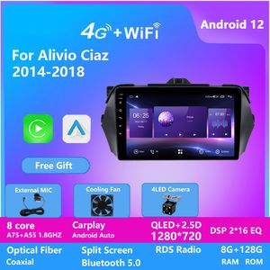 Lecteur DVD vidéo de voiture Android avec connexion facile pour SUZUKI ALIVIO CIAZ 2014-2018 Radio GPS navigation prix usine
