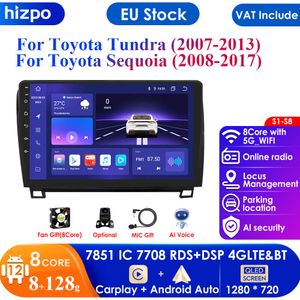 4G Android 12 voor Toyota Tundra XK50 2007-2013 Sequoia XK60 2008-2017 Autoradio Multimedia Video Player navigatie Stereo GPS BT