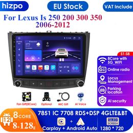 Autoradio 4G 2din Android 12, lecteur vidéo multimédia, navigation GPS, unité principale, pour Lexus IS250 IS300 IS200 IS220 IS350