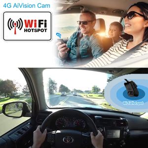 4G Autocamera met Dual Camera's Live Video GPS Tracking WiFi Remote Monitoring Dash Cam DVR Recorder Gratis Tracksolid