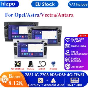 4G Carplay Android 2 Din Auto GPS Speler voor Opel Astra H J 2004 Vectra Vauxhall Antara Zafira Corsa C D Vivaro Meriva Veda Radio