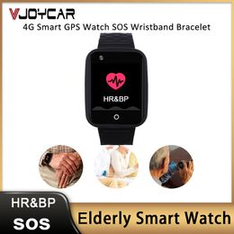 4G VIEUX SMART SMART SMART CAROD SADE GPS GPS WiFi Positionnement Tracker Watch Voice Call Smartwatch Fall Alarm pour Old Man