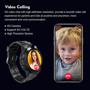 4G Kids Smart Watch Phone Lbs Wifi GPS SOS Posicionamiento de niños Tracker Cámara impermeable Video llamadas de video Monitor Remote Sim Lt32