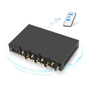 Módem inalámbrico de señal de alta ganancia, 4G Lte, 8 canales, compatible con SMPP, Http, API, análisis de datos y sistema de notificación por SMS